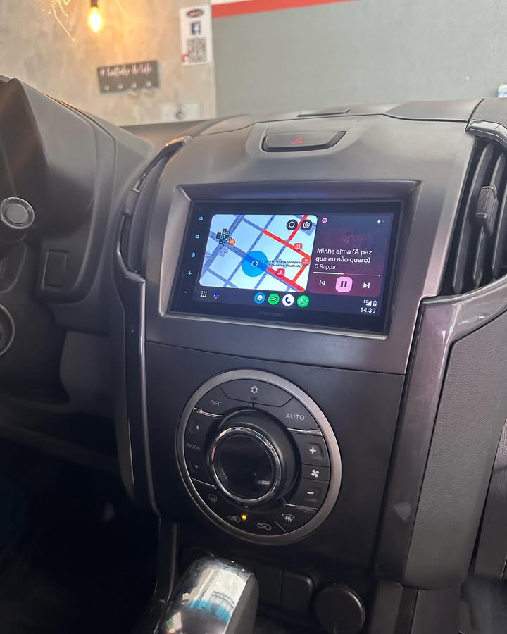 Multimídia Pioneer com Android Auto instalada em Chevrolet S10